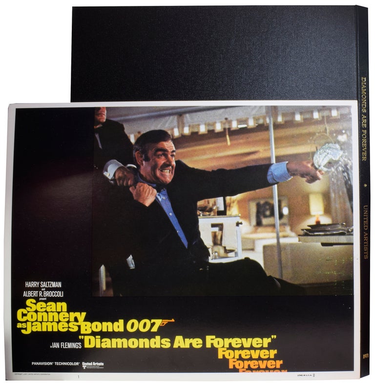 Item #57749 Diamonds Are Forever [LOBBY CARDS]. Guy HAMILTON, director, Richard MAIBAUM, Tom MANKIEWICZ, writers, Harry SALTZMAN, Albert R. BROCCOLI, producers.