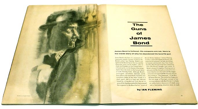 Item #58754 'The Guns of James Bond' contained within 'Sports Illustrated' Magazine Vol 16, No.11, 19th March 1962. Ian Lancaster FLEMING.