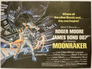 Item #60324 [MOVIE POSTER] Moonraker. Ian Lancaster FLEMING