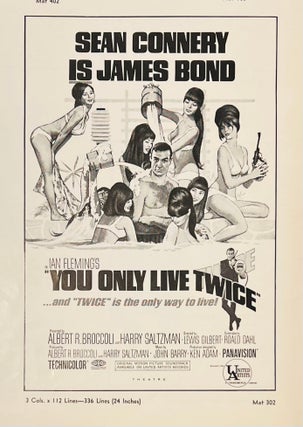 Item #60683 You Only Live Twice. Press Book [Exhibitor's Campaign Book]. Ian FLEMING, James Bond...