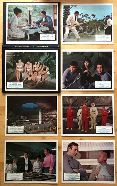 Item #61438 [LOBBY CARDS] You Only Live Twice. Set of official front of house cards / lobby cards. Ian FLEMING, EON Productions.