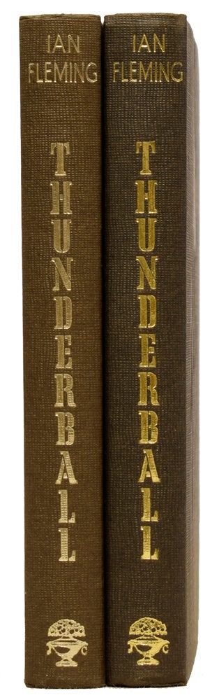 Item #62981 Thunderball [two copies in varying bindings]. Ian Lancaster FLEMING.