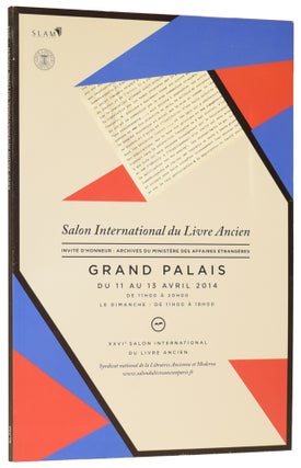 Item #62990 Programme for the 2014 International Antiquarian Book Fair, Grand Palais, Paris....