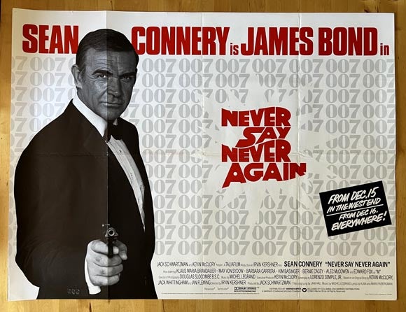 Item #64147 [MOVIE POSTER] Never Say Never Again.