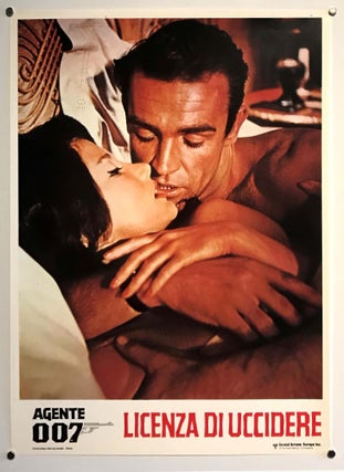 Item #64609 [Dr. No, United Artists, 1962] Agent 007 Licence to Kill. Poster collection. JAMES...