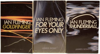 Uniform group of Penguin Books' 'Anniversary' James Bond paperbacks. Comprising: Casino Royale, Live and Let Die, Dr. No, Goldfinger Thunderball, For Your Eyes Only, The Spy Who Loved Me, On Her Majesty's Secret Service and You Only Live Twice.