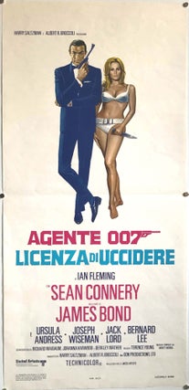 Item #64832 [Dr. No, United Artists, 1962] Agent 007 Licenced to Kill. Italian Locandina poster....