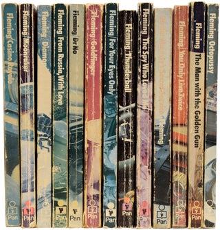Ian Fleming's James Bond novels, the complete Pan paperback 'Still Life' series. Comprising: Casino Royale, Moonraker, Diamonds Are Forever, From Russia With Love, Dr. No, Goldfinger, For Your Eyes Only (short stories inc. From A View To A Kill, Quantum of Solace), Thunderball, The Spy Who Loved Me, On Her Majesty's Secret Service, You Only Live Twice, The Man with the Golden Gun, Octopussy and The Living Daylights (short stories)