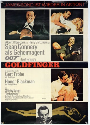 Item #65395 [MOVIE POSTER] Goldfinger, U.A., 1964. JAMES BOND FILMS