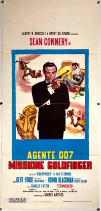 Item #65398 [Goldfinger, United Artists, 1964] Agent 007 Mission Goldfinger. Italian Locandina...