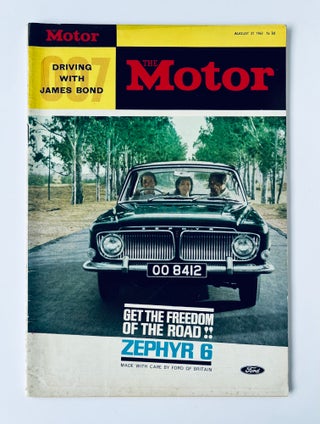 Item #65657 'Driving With James Bond', in The Motor magazine, August 21st 1963. IAN FLEMING /...
