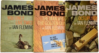 Ian Fleming's James Bond novels, the complete Pan paperback 'X' series. Comprising: Casino Royale, Live and Let Die, Moonraker, Diamonds Are Forever, From Russia With Love, Dr. No, Goldfinger, For Your Eyes Only (short stories inc. From A View To A Kill, Quantum of Solace), Thunderball, The Spy Who loved Me, On Her Majesty's Secret Service, You Only Live Twice, The Man with the Golden Gun, Octopussy and The Living Daylights (short stories).