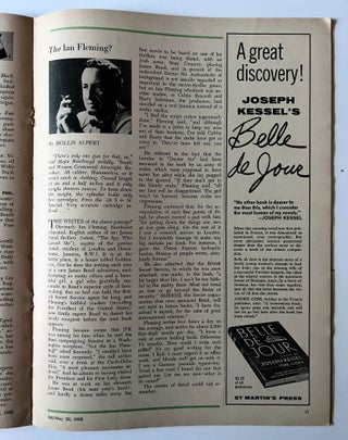 Item #66254 'The Ian Fleming?' in 'Saturday Review' 26th May 1962. IAN FLEMING / BONDIANA, Hollis...