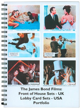 Item #67537 The James Bond Films: Front of House Sets - UK; Lobby Card Sets - USA; Portfolio....